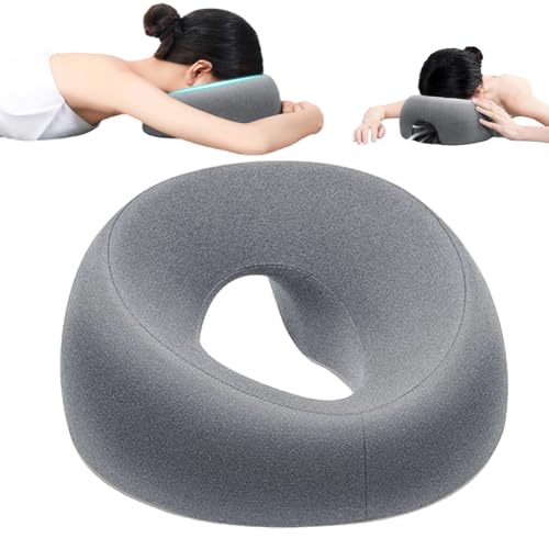 Massage Gesichtswiegenkissen,Lochkissen Massage Kopfstütze,Massagekissen Kopf Loch aus Memorys-Schaum,Kopfpolster Gesichtskissen für Massageliege,Massagebett Kopfstütze Für SpaSalon Massagebett