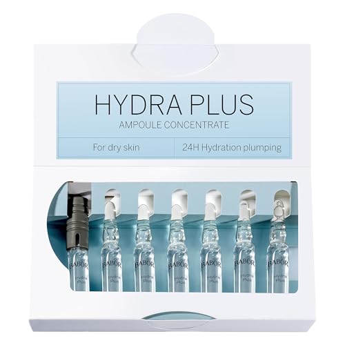 BABOR Hydra Plus, Serum Ampullen für das Gesicht, Mit Hyaluronsäure für intensive Feuchtigkeit, Vegane Formel, Ampoule Concentrates, 7 x 2 ml