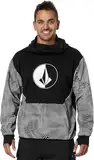 Volcom Herren Hydro Hooded Fleece Riding Hoodie, Black Print S5, X-Large