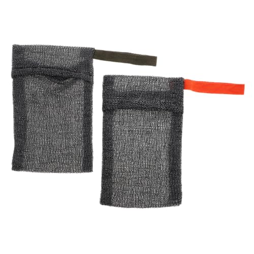 VALICLUD 2 Stück Blasennetz Netzseifensack Luftpolstertaschen Schäumender Seifenbeutel Schäumendes Netz Zum Waschen Des Gesichts Sparbeutel Für Seifenstücke Seifenschaumbeutel Grey Nylon