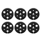 1/4 7 Zoll Leere Spule für Reel-to-Reel-Tonbandgeräte für Open-Reel-Sounddeck, Aufwickelspule mit 6 Löchern, NAB-Nabe, Ersatz-Tonband-Record-Center-Nabe-Öffnungsmaschinenteil