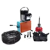 1000W Elektrische Rohrreinigungsmaschine, Rohrreinigungsgerät Kanalreinigungsmaschine mit 52.5ft Feder Abfluss Rohrreinigung für Rohr-Durchmesser 20-150 mm
