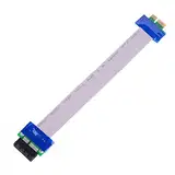 euroharry 15cm PCI-E 1x Riser Karte Extender Adapter Verlängerung Kabel Flachbandkabel