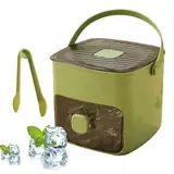 Mbiyhgta Eisschalen für Gefrierschrank, Eisformen für Cocktails | Einfache Veröffentlichung Chilling Cube Making Box | Pressetyp-Design, große Kapazität Eisherstellung für Küche, Picknick, Camping