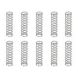 DTGN 0.8x10x40mm(DxADxL) Druckfeder - 10Pack - Gut für Maschinen - Federstahl Erweiterung Feder - Grau