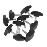Holibanna 10pcs T-griff-knopf-einstellschraube Handspannungsschraube Für Mühelose Schraubeneinstellungen Mehrzwecke T-shing-flügelknöpfe Daumenschrauben M5