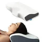 Derila Nackenkissen Kopfkissen, Memory Foam Kissen Original. Ergonomisches Kopfkissen, Nackenstützkissen, Seitenschläferkissen für Seiten, Rücken & Bauchschläfer (Standard, 1er Pack)