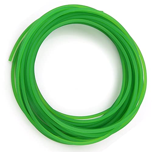 Ejoyous Grüner PU-Polyurethan-Rundriemen mit rauer Oberfläche für die Antriebsübertragung(3mm*10m)