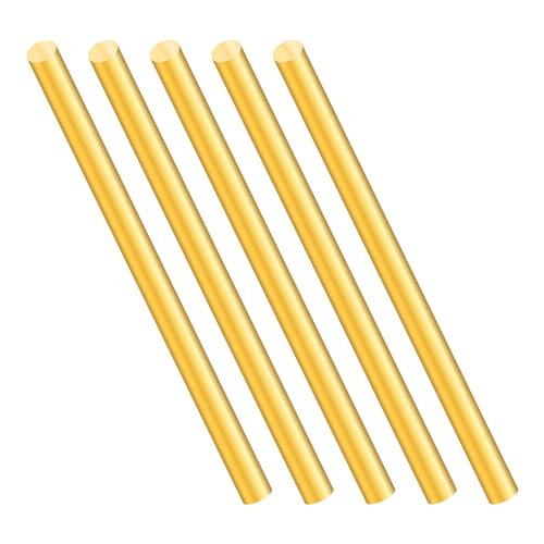 5mm Messingstab,iMeistek 150mm Länge Messing massiv Rundstab für Drehbank Bar Stock,DIY Crafts (5PCS)