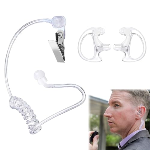 Ohrhörer Schallschlauch, Ersatz Schallschlauch, Security Schallschlauch Ohrhörer, Transparent Schallschlauch, Luftkanal für Kopfhörer, Security Headset, Schallschlauch Funkgerät, Schallschlauch