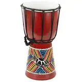 30cm Indonesische Kinderdjembe „Schildkröte" Djembe Trommel Bongo Dotpaint bunt bemalt Handarbeit