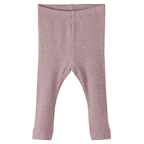 NAME IT Unisex Baby Nbnkab Noos Legging, Deauville Mauve/Detail:Melange, 74