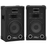 vidaXL 2X HiFi Bühnen Lautsprecher Passiv Professionell Eckenschutz Konzert Lautsprecherbox Bass Box Subwoofer Soundsystem Party Disco 800W