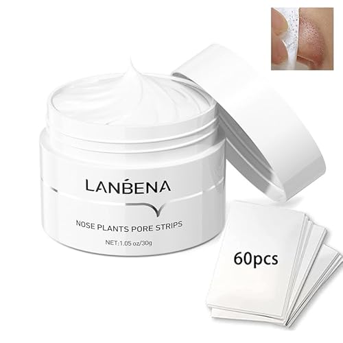 LANBENA Pore Strips, Deep Cleansing for Face, Nose, Black Head Remover, 10-15min Leaving Your Skin Fresh and Clean