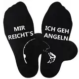 Jeasona Angler Geschenke für Männer Socken 43-46 Geschenke für Angler Männer Geburtstag Angeln Geschenke für Männer Angeln Zubehör Vatertag Geschenk Angler für Papa Opa Weihnachtsgeschenke für Angler