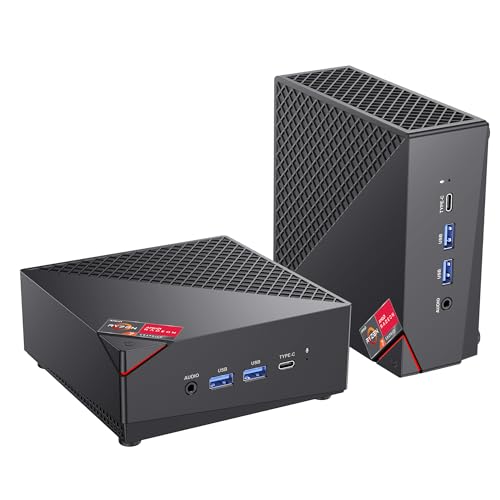 ACEMAGICIAN AM06 Pro Mini PC, AMD Ryzen 7 5700U (8C/16T, up to 4.3Ghz),32GB DDR4 512GB NVME SSD Mini Desktop PC mit 4K Triple Display | Dual Ethernet | WiFi 6 | BT 5.2 | Type-C