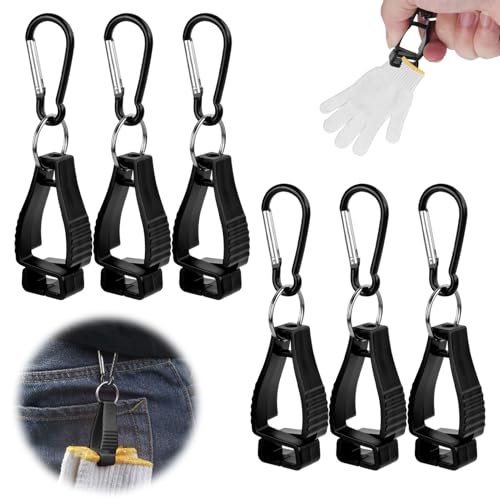 6 Stück Handschuhhalter,Handschuhhalter Feuerwehr,Handschuh Halterung Gürtel,Handschuh Clips,Feuerwehr Zubehör,Handschuhhalter Multifunktional Handschuh Clips,für Fixierhandschuhe, Werkzeugtaschen