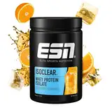 ESN ISOCLEAR Whey Isolate Protein Pulver, Fresh Orange, 908 g, Proteinlimo mit fruchtig leckerem Geschmack, clear Whey, geprüfte Qualität - made in Germany