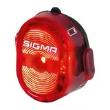 Sigma Sport LED Akku Fahrradbeleuchtung NUGGET II, 400 m Sichtbarkeit, wiederaufladbares Rücklicht, StVZO zugelassen, Schwarz