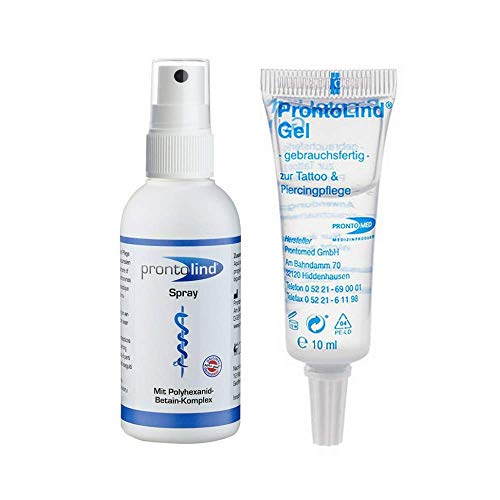 ProntoLind Gel 10ml & ProntoLind Spray 75ml Piercing PFLEGESET