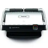 Tefal OptiGrill Elite Kontaktgrill, 12 Programme, Digitales Display mit Garstufenanzeige, Abnehmbare Platten, Elektrogrill, Edelstahl, GC750D16