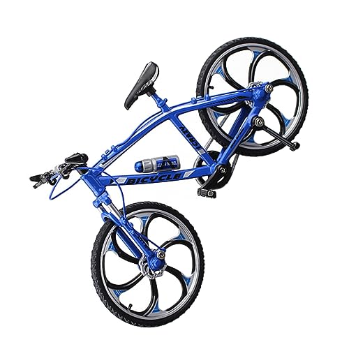 Homoyoyo Miniatur Fahrrad Modell Kreatives Deko Spielzeug Für Zuhause Und Büro Blaue Rennrad Simulation