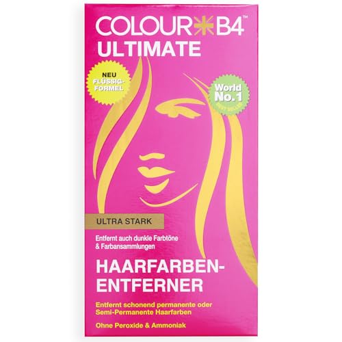 COLOUR B4 ULTIMATE Haarfarben-Entferner | schonend permanente oder semi-permanente Haarfarben entfernen | Entfernt dunkle Farbtöne & Farbansammlungen | ohne Peroxide & Ammoniak | Hair colour remover