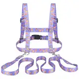Pferdeleine zum Spielen für Kinder Lila Pferdeleine Pferde Longierleine Harness Pferdegeschirr für Kinder zum Spielen für Jungen und Mädchen Skifahren Rollenspiel Spielen