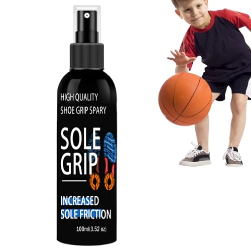 Grip-Spray für Basketballschuhe – 100 ml Basketballschuh-Spray für Sportschuh-Sohle, Grifferhöhung für Basketball-Sneaker, Grip-Spray für Basketball-Sneaker