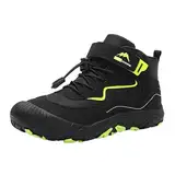 Kinder Jungen Mädchen Sportschuhe Atmungsaktive Tennisschuhe Outdoor Freizeitschuhe rutschfeste Kinderschuhe Lässige Barfußschuhe Sneakers Bequemes Spreizschuhe (Z3-Schwarz, 31)