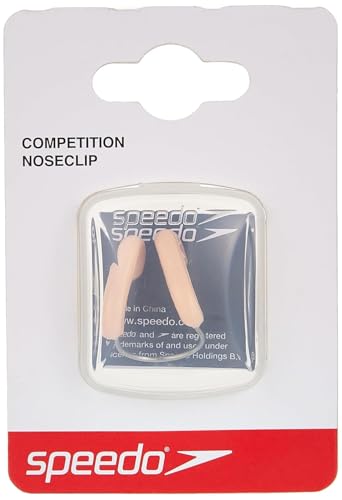 Speedo Unisex Erwachsene Wettkampf-Nasenklammer | Schwimm-Essentials Trainingshilfen, Beige, Einheitsgröße