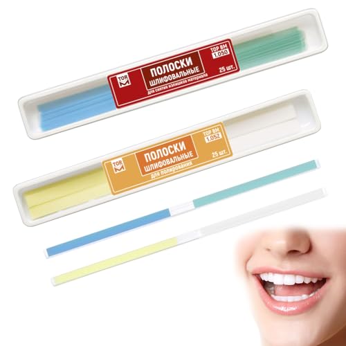 Zahnpolierpapier 50 Stück Zahn Polierstreifen 1.050 und 1.052 Zahnschleifpapier für Zwischenräume,Dental Polierstreifen zur Zahnpolitur und Reinigung der Zahnzwischenräume