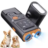 CHENRI BarkGuard - Bark Guard Anti Barking Device for Dogs, 2024 Neues Hundebellen Abschreckungsgerät mit HD Display und LED Taschenlampe, Ultraschall Anti Bell Gerät mit 3 Modi, Antibell für Hunde