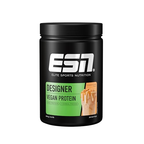 ESN Vegan Designer Proteinpulver, Cinnamon Cereal, 910 g, cremige Konsistenz mit Erbsen-, Hanf-, und Sonnenblumenprotein, geprüfte Qualität - made in Germany