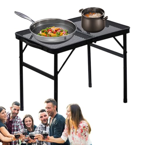 Campingtisch Faltbar, Outdoor Klapptisch Campingzubehör, Robustes Outdoor-Grillzubehör Mit Höhenverstellung Für Angeln, & Gartenparty