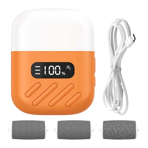 Electric Foot Grinder, Portable Pedicure Machine, 7x8.9x3.5cm, Hard Skin Removal Polisher, USB Type C Charging, Lithium Battery, Electronic Repair Tool for Home, Travel, Outdoor