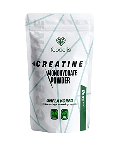 Creatin Monohydrat Pulver | 100% kreatin monohydrat pulver in Mikronisiert | Geschmacklos | Inklusive Spender | Optimale Löslichkeit | Vegan | Gmo Free (500 GR)