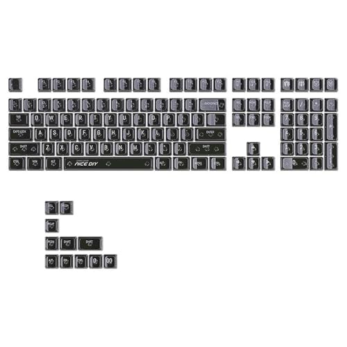 Crystal Translucents Keycap Backlit Keycap 132 Key MDAs Profile Mechanical Keyboards Keycaps