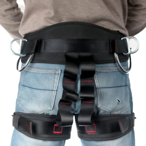 Dacharbeiten Gurt - Halbkörper-Sicherheitsgurt Mit Verstellbarer Polsterung & Verstärkter Schutz - Sicherheitsausrüstung Für Erwachsene, Frauen, Männer & Outdoor-Aktivitäten Wie Höhlenforschung & Wand