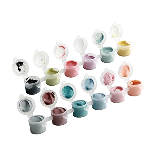 LOVIVER Unterglasur-Farbpigment-Set, 12-farbige, Töpferglasur-Keramikpigmente, Mitteltemperatur-DIY-Pigmente für bemalte Malerei für Anfänger,