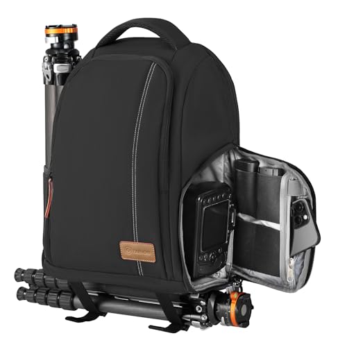 TARION Kamerarucksack Spiegelreflex Fotorucksack Wasserdicht | Leicht und Kompakt | Klein DSLR Rucksack mit 15“ Laptopfach und Regenhaube