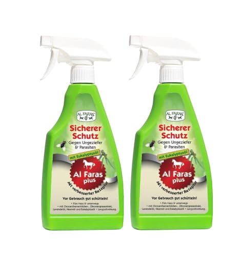 Al Faras Sicherer Schutz gegen Ungeziefer & Parasiten 2x 500ml neue Rezeptur
