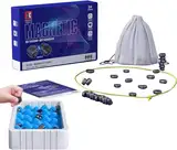 Magnetische Schachspielsteine, Battle Educational Checkers Pebbles, tragbares Schachbrett - Partyzubehör für Familientreffen und Reiseschach-Set (Schwamm Modell)