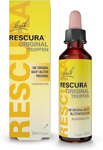 Original Bach RESCURA Tropfen alkoholfrei: (ehemals Rescue) Bachblüten-Mischung, 20ml