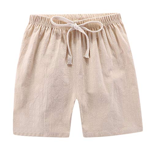 Generisch Kurze Jogginghose Cargohose Jungen Kurz Baumwolle Sommer Cargo Shorts Baggy Mode Outdoor Kurze Hose Elastische Taille Freizeithose Leichte Sommerhose Kurz Kinder und Teenager