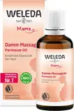 WELEDA Bio Mama Damm Massageöl - veganes Naturkosmetik Schwangerschaftsöl mit Jojobaöl & Sesamöl beugt Dammrissen bei der Geburt vor - Hautpflege Körperöl erhöht die Elastizität der Haut (1x 50ml)