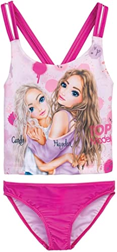 Max und Mia Top Model Mädchen Tankini in pink (140, Tankini)