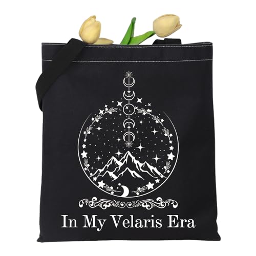 KUIYAI In My Velaris Era Tote Bag For Book Lover Velaris Gift City Of Starlight Bookish Gift Book Nerd Gift, Velaris Erauk, middle