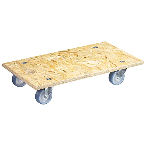 WAGNER Transporthilfe MM 1173 I 57,5 x 30 cm - ideal für Geräte & schwer beladene Kisten I Tragkraft 250 kg I beste Beweglichkeit I CO2-neutral & formstabil - 20117301