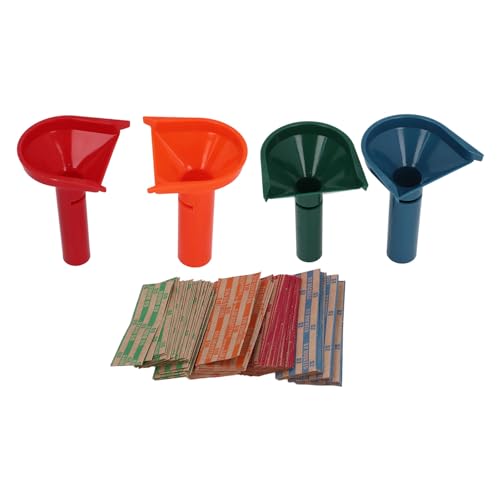 4 PCs Money Wrapper Trichter Form Geldzählrohr mit Geldröhren und Wrappern Set, Vereinfachen Sie das Geldmanagement für Bankenbüros für die Meisten Szenen